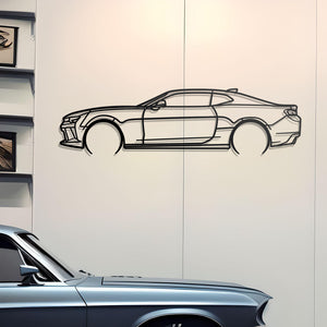 2016 Chevrolet Camaro SS Detailed Metal Silhouette