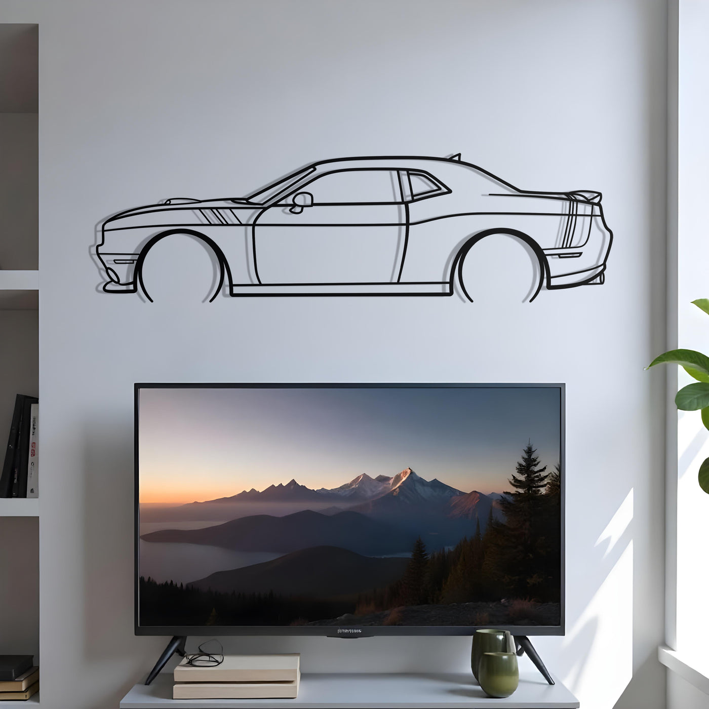 2017 Dodge Challenger Shaker Metal Silhouette