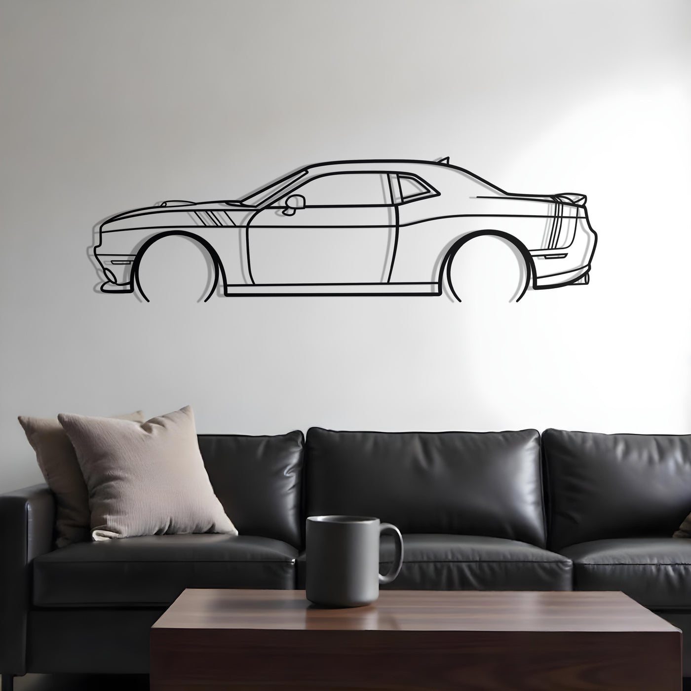 2017 Dodge Challenger Shaker Metal Silhouette
