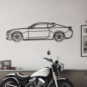 2018 Chevrolet Camaro Detailed Metal Car Silhouette