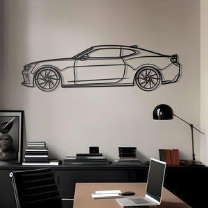 2018 Chevrolet Camaro Detailed Metal Car Silhouette