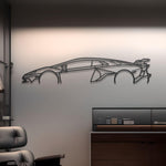 2020 Lamborghini Aventador SVJ  Detailed Metal Silhouette