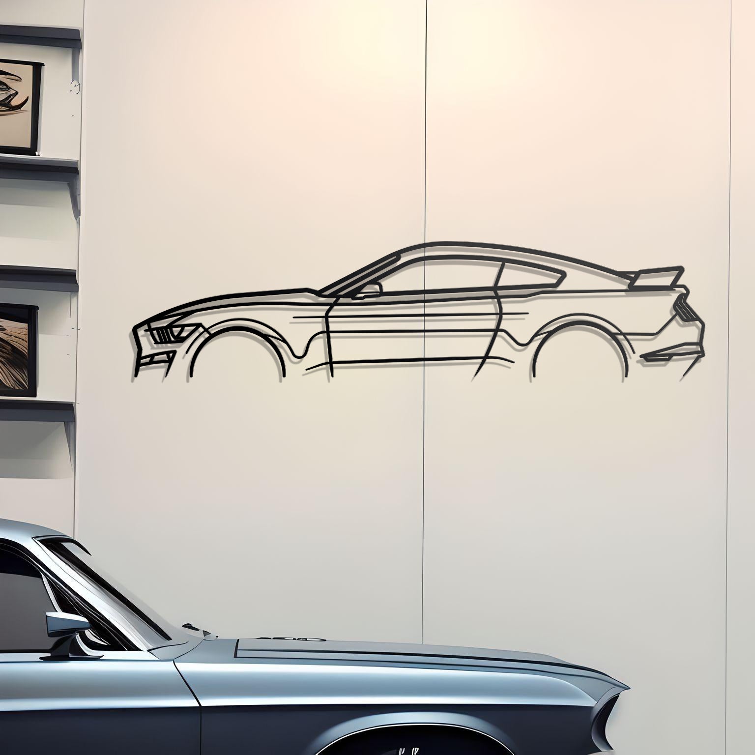 2020 Ford Mustang Shelby GT500 Metal Wall Art