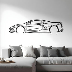 2021 Chevrolet Corvette C8 Metal Wall Art