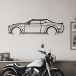 2021 Dodge Challenger Scat Pack Detailed Metal Car Silhouette