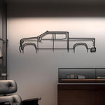 2021 Chevrolet Silverado Detailed Metal Silhouette