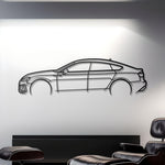 2022 Audi RS5 Sportback Detailed Metal Car Silhouette