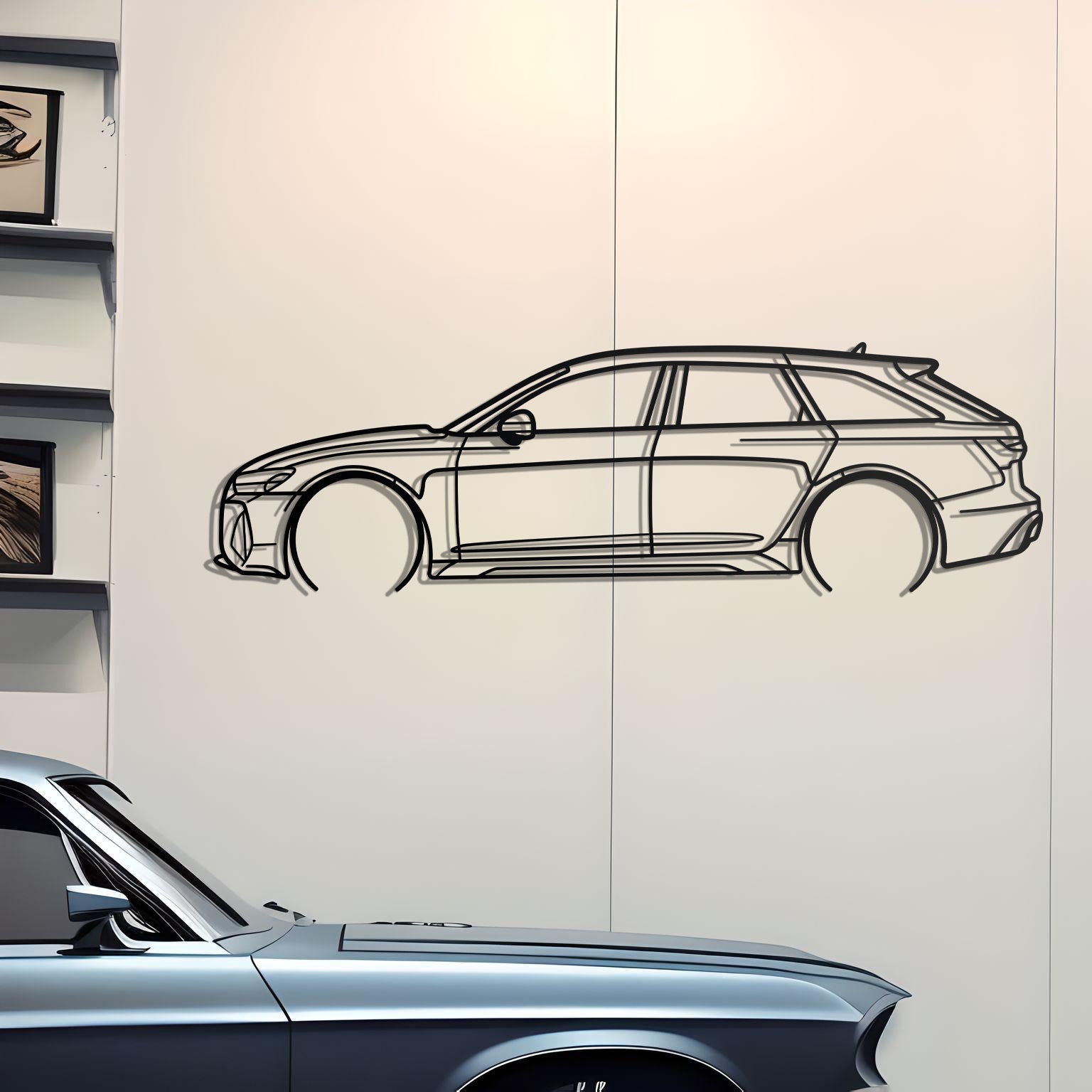 2022 Audi RS6 Metal Silhouette
