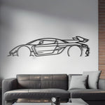 2022 Koenigsegg Jesko Detailed Metal Wall Art