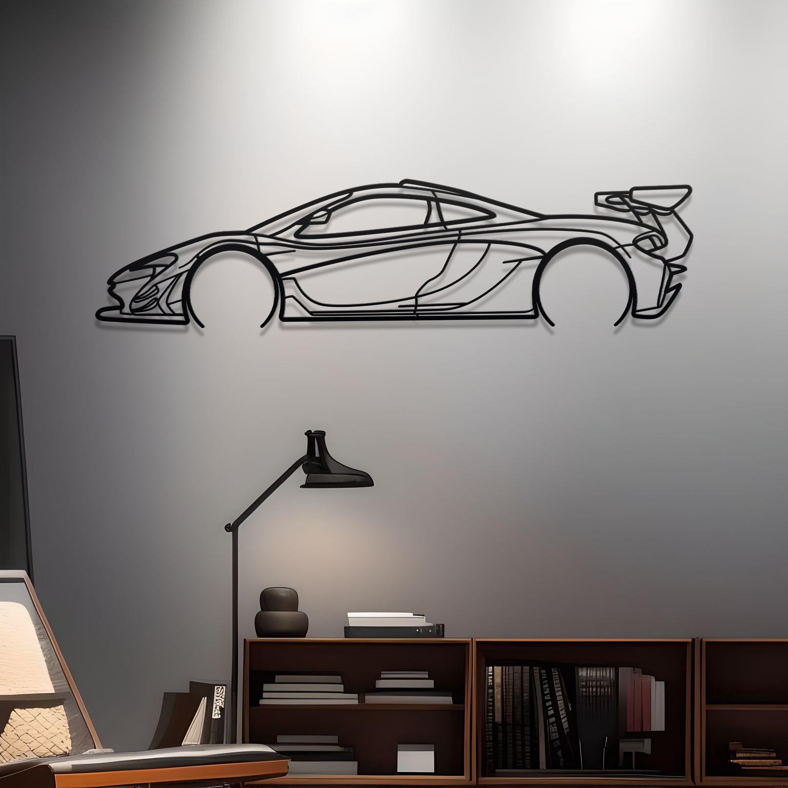 2022 McLaren P1 GTR Metal Silhouette