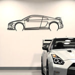 2023 Audi R8 V10 GT Metal Car Silhouette