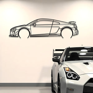 2023 Audi R8 V10 GT Metal Car Silhouette
