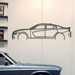 2023 Dodge Charger SRT Hellcat Metal Wall Decor