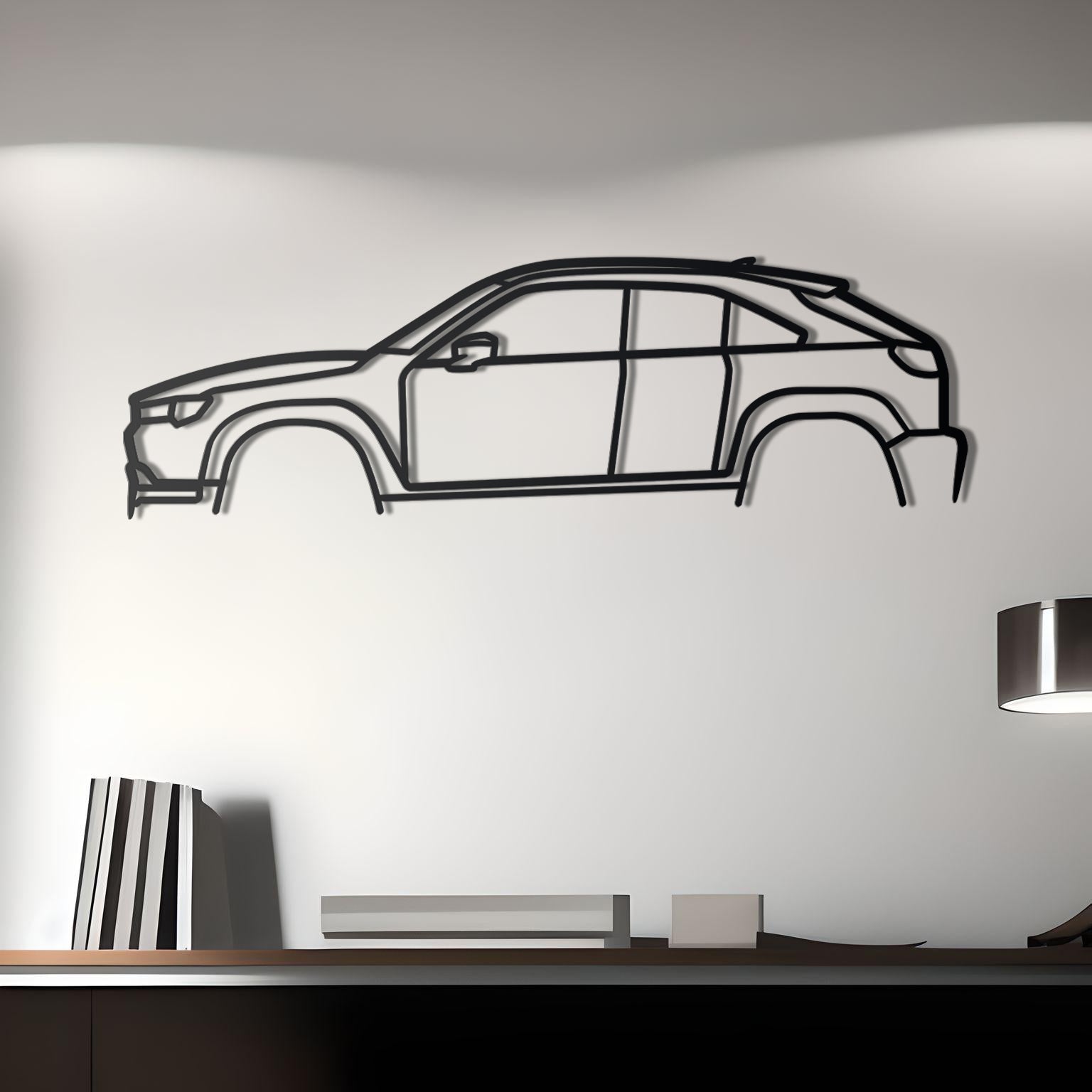 2023 Mazda MX-30 Detailed Metal Silhouette