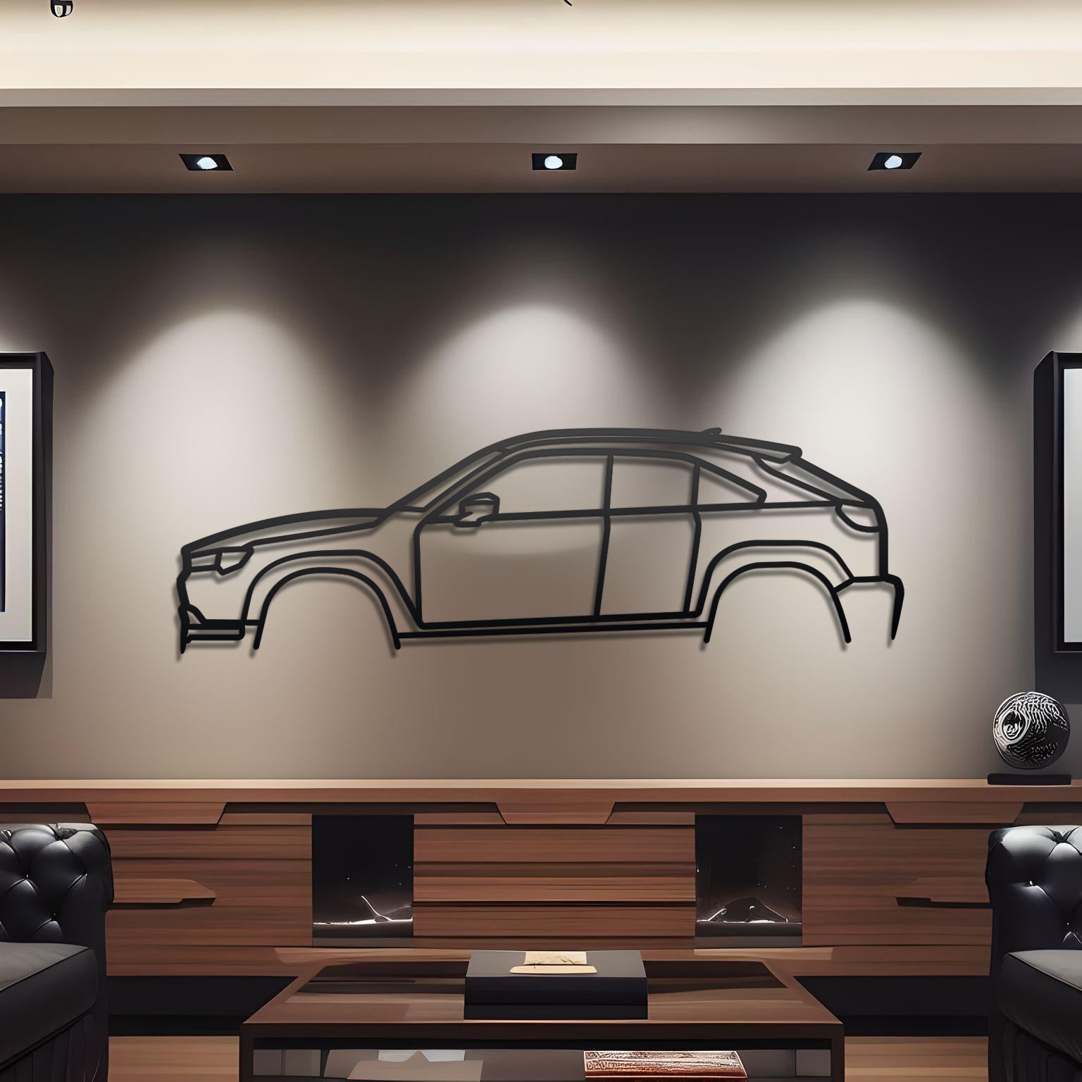 2023 Mazda MX-30 Detailed Metal Silhouette