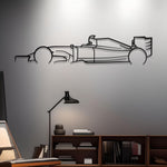 2024 Formula (F1) Detailed Metal Car Silhouette