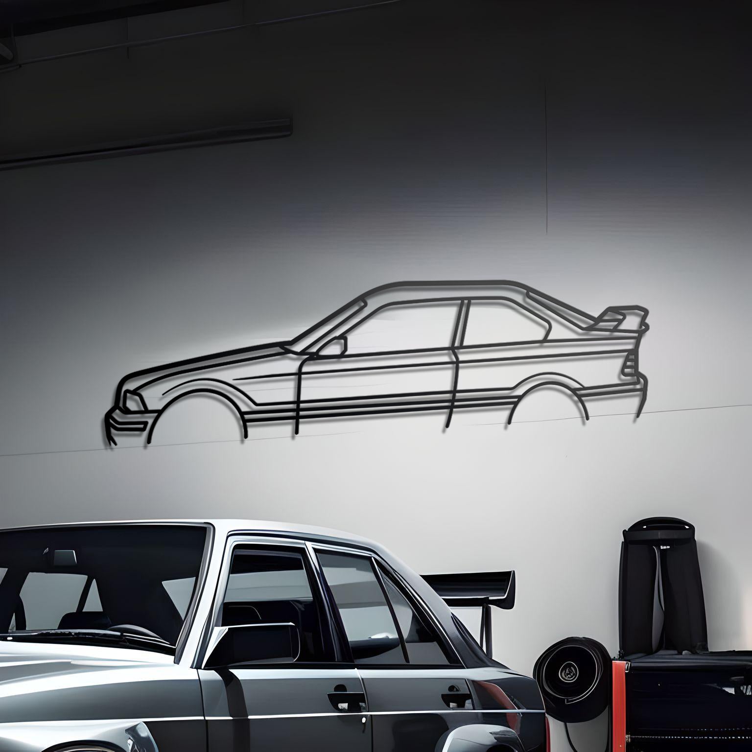 1995 BMW E36 M3 GT Detailed Metal Wall Decor