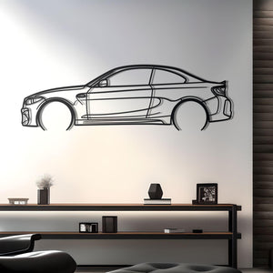 2016 BMW M2 Metal Silhouette Wall Decor