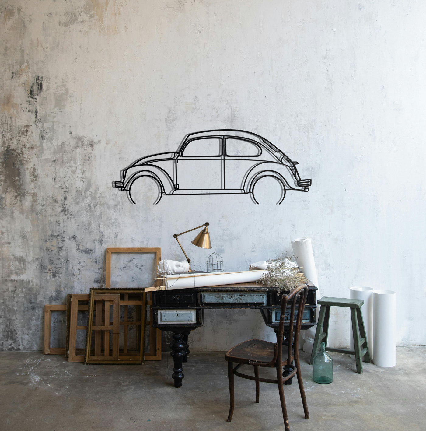 1967 Volkswagen Beetle Detailed Silhouette