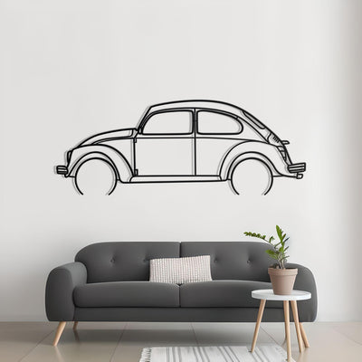 1967 Volkswagen Beetle Detailed Silhouette