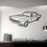 1965 Buick Riviera Diagonal Metal Silhouette