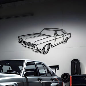 1965 Buick Riviera Diagonal Metal Silhouette