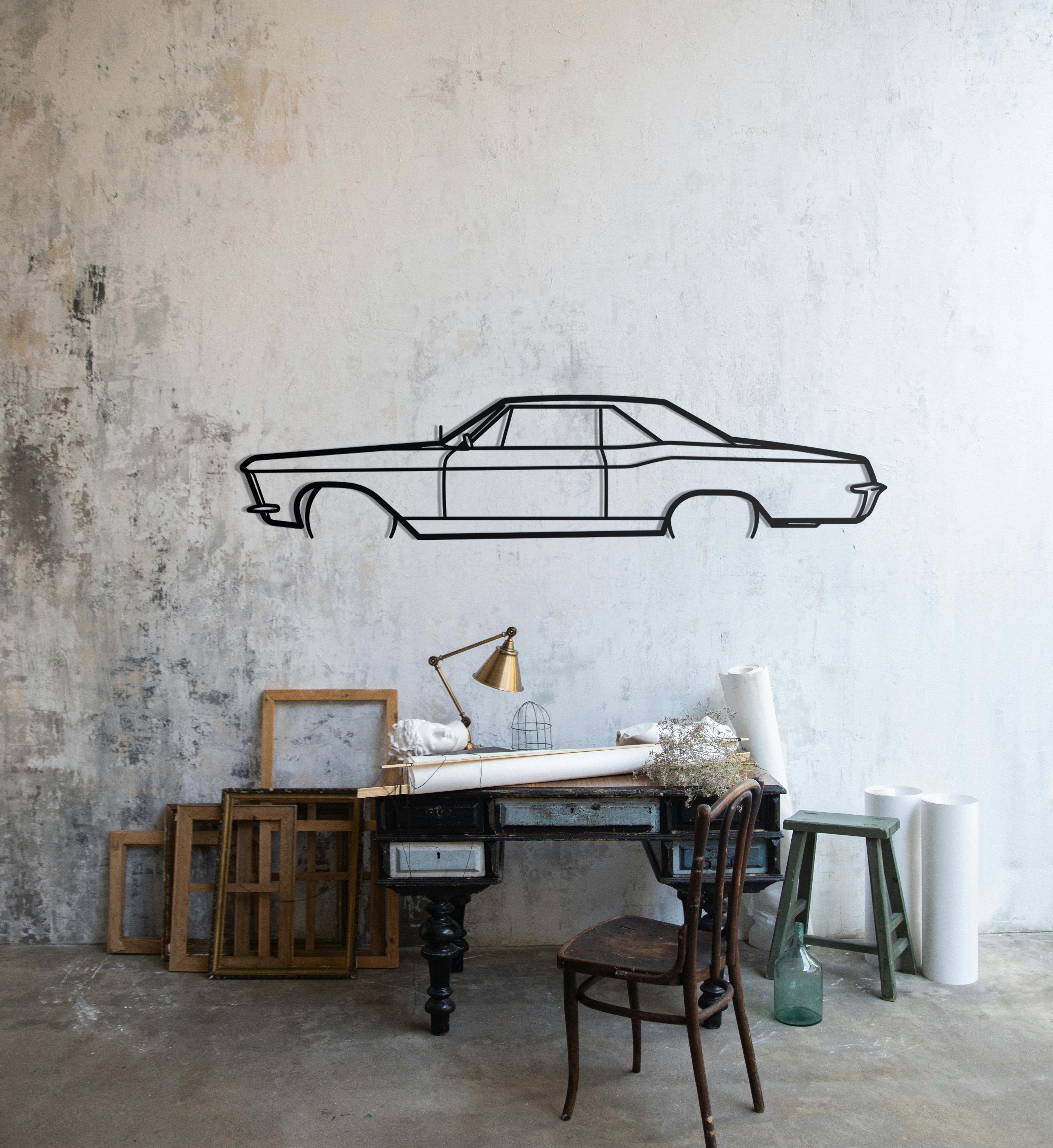 1965 Buick Riviera Metal Silhouette