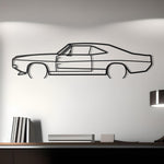 1969 Dodge Charger Metal Silhouette