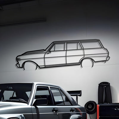 1963 Chevy ii Wagon Metal Silhouette