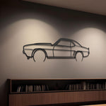 1969 Chevrolet Camaro Z28 Detailed Metal Silhouette