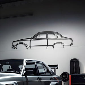 1969 Escort MK1 Metal Silhouette