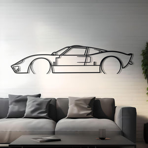 1969 Ford GT40 Metal Silhouette