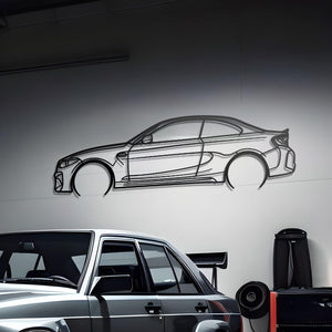 2016 BMW M2 Metal Silhouette Wall Decor
