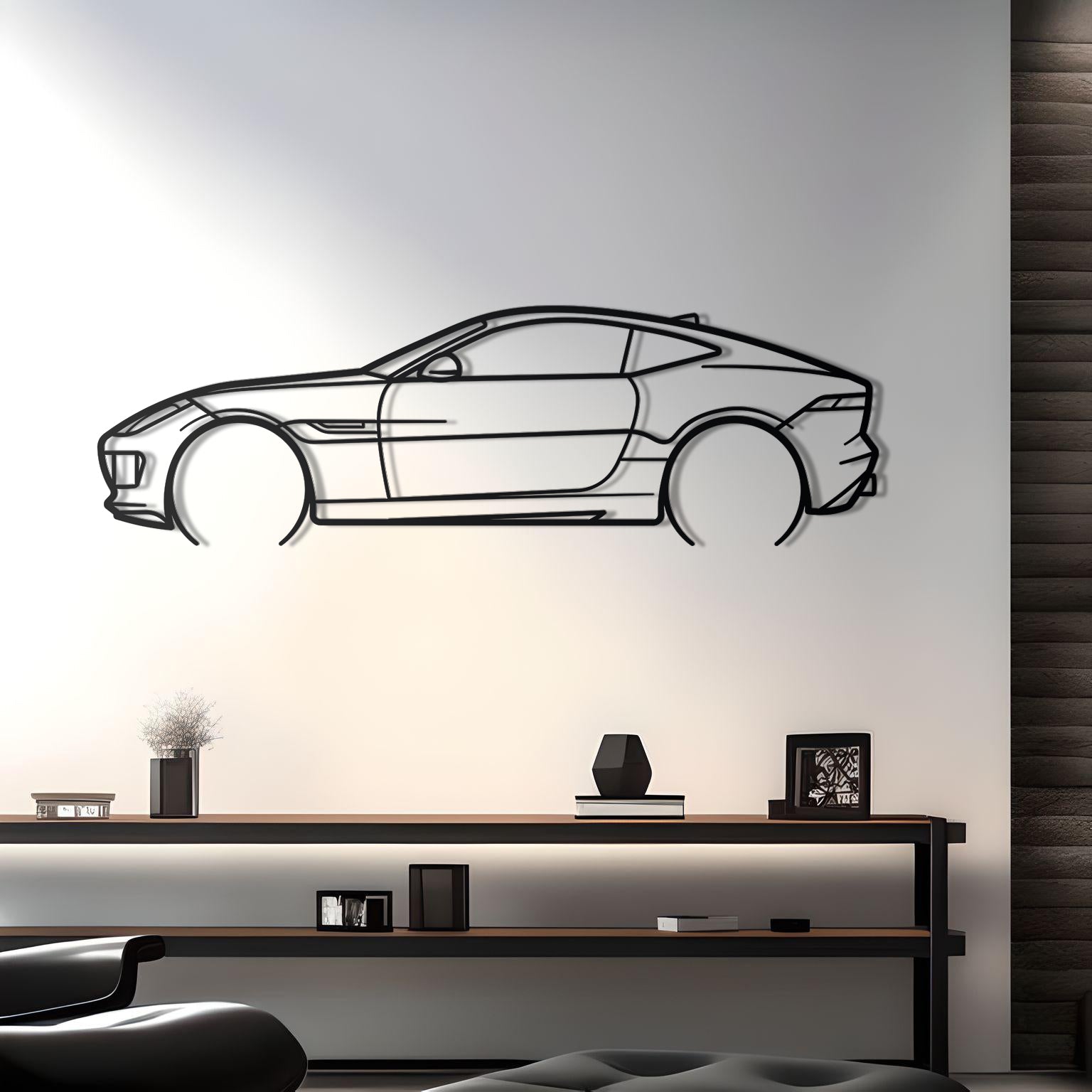 2016 Jaguar F Type Convertible Detailed Silhouette