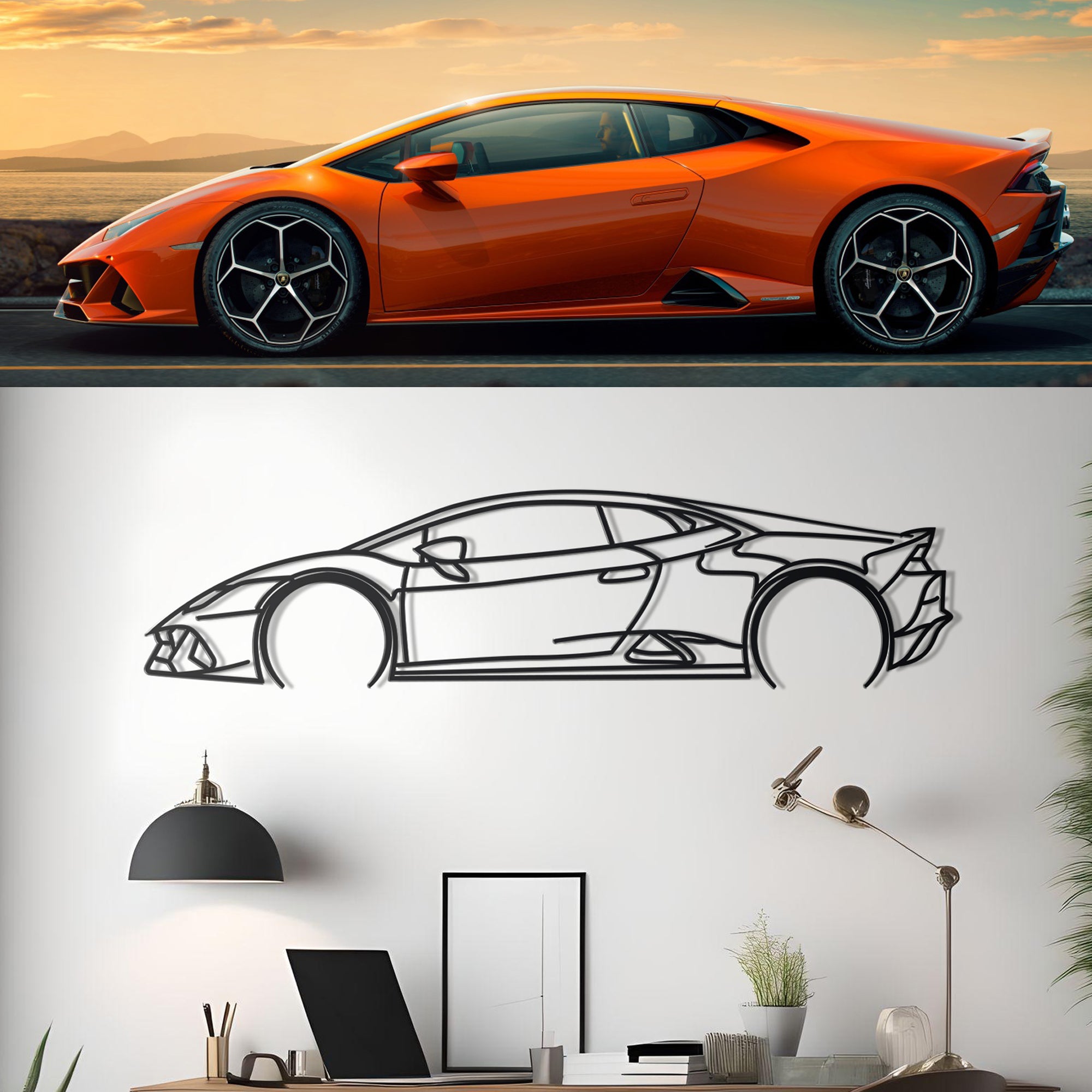 Your Custom Metal Car Silhouette