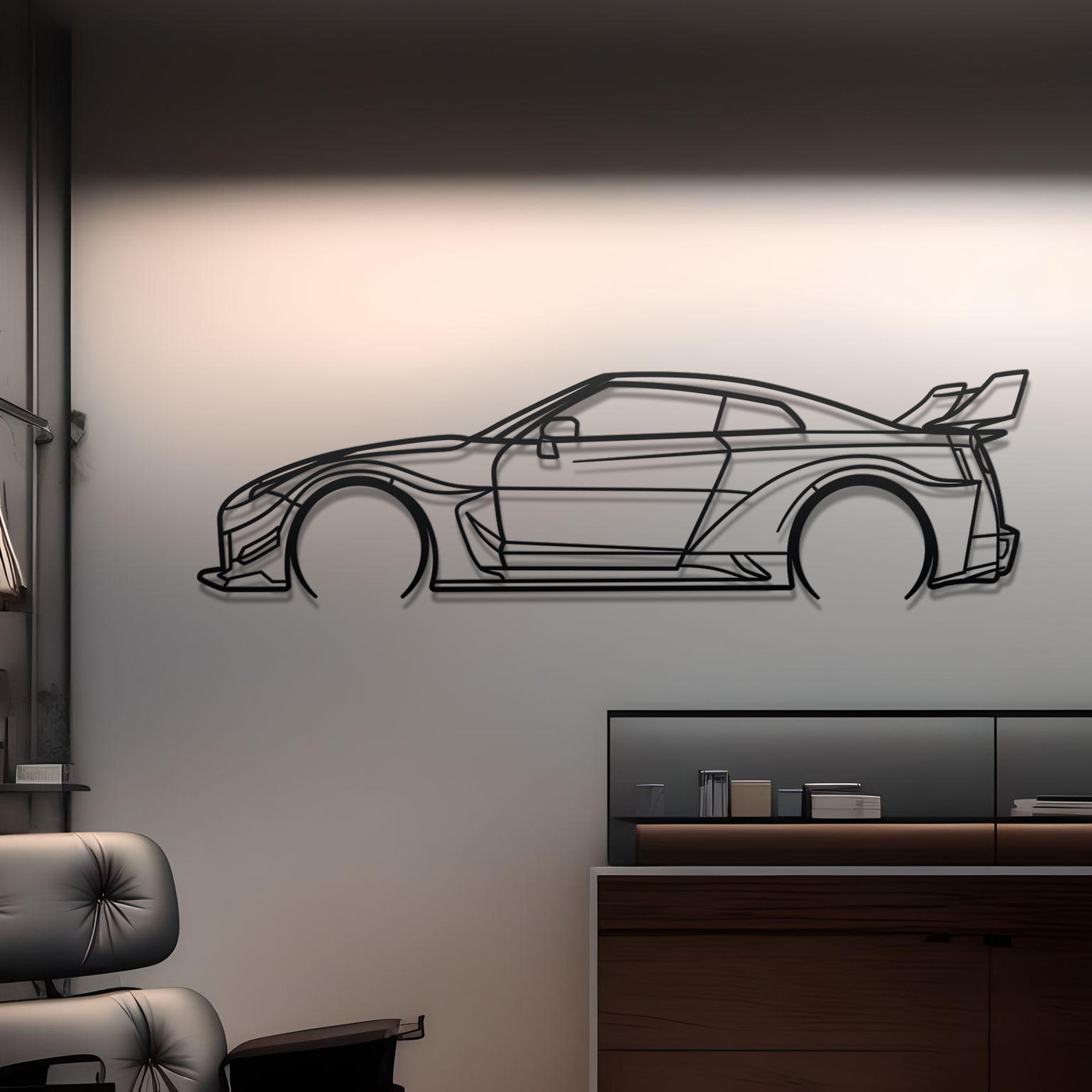 2020 Nissan GT-R R35 Liberty Walk Detailed Silhouette