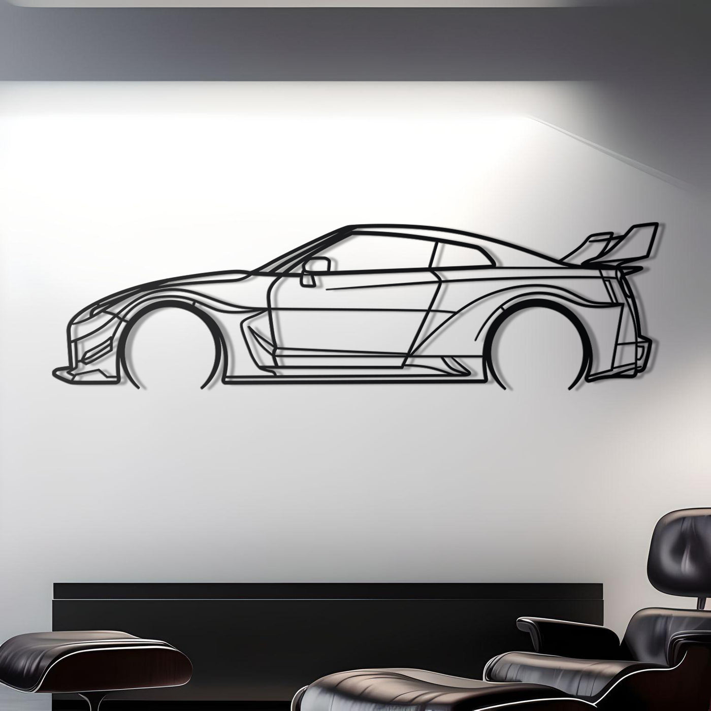 2020 Nissan GT-R R35 Liberty Walk Detailed Silhouette