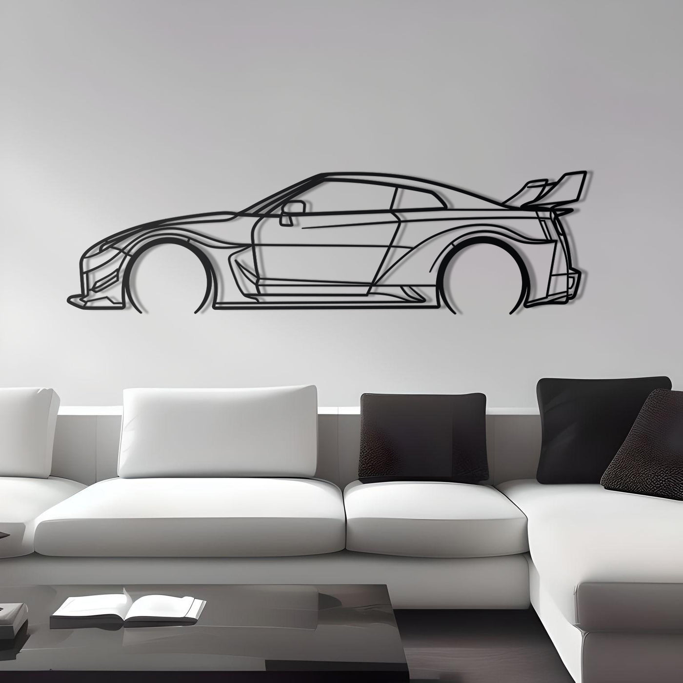 2020 Nissan GT-R R35 Liberty Walk Detailed Silhouette