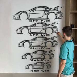 Mazda RX-7 FC GTU Classic Metal Silhouette