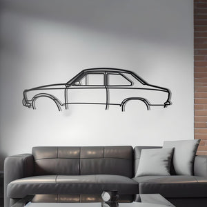 1969 Escort MK1 Metal Silhouette