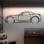 2008 Saturn Sky Redline Roadster Detailed Metal Silhouette