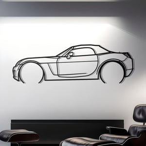 2008 Saturn Sky Redline Roadster Detailed Metal Silhouette
