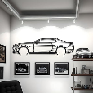 2016 Chevrolet Camaro SS Detailed Metal Silhouette