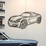 2008 Saturn Sky Redline Roadster Diagonal Metal Wall Art