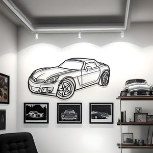 2008 Saturn Sky Redline Roadster Diagonal Metal Wall Art