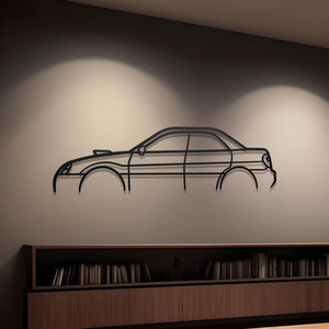 2004 Subaru Impreza WRX STI Metal Silhouette