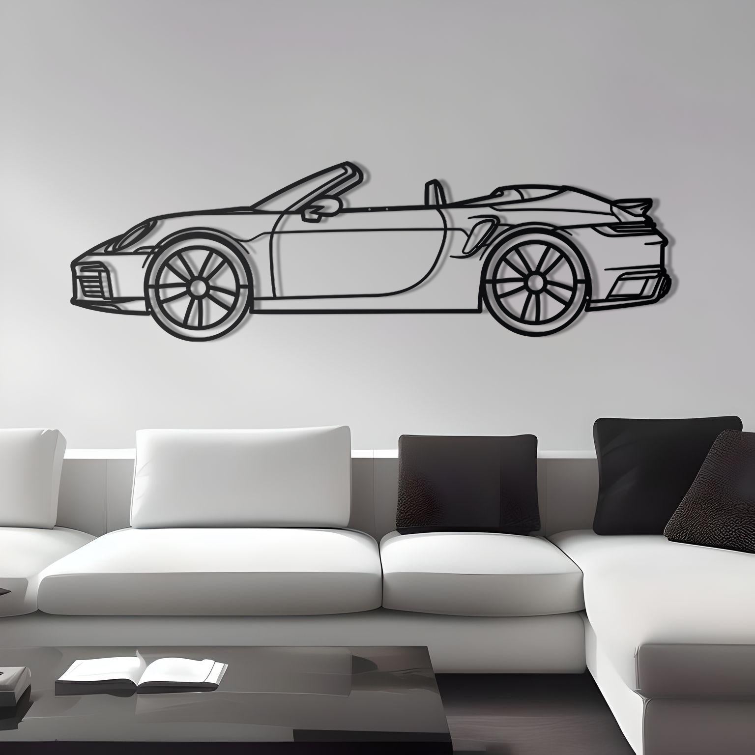 Porsche 911 Turbo S Cabriolet Metal Wall Art