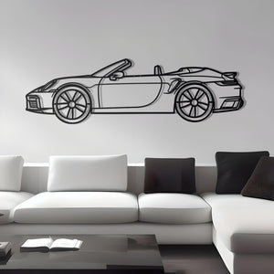 Porsche 911 Turbo S Cabriolet Metal Wall Art