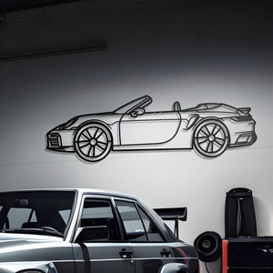 Porsche 911 Turbo S Cabriolet Metal Wall Art