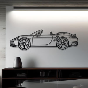 Porsche 911 Turbo S Cabriolet Metal Wall Art